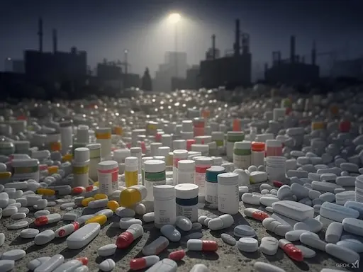 中国の偽物医薬品は、正規品と酷似したパッケージで製造され、オンライン市場や闇ルートを通じて流通します。